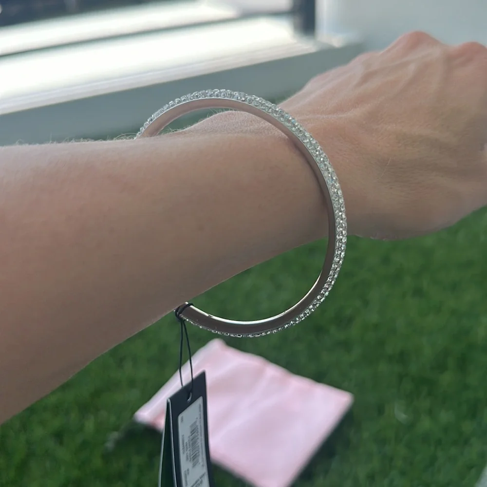 Kate Spade sparkle/crystal Bracelet silver tone